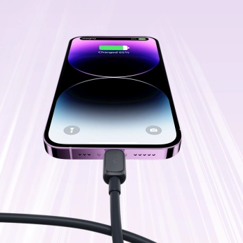 Kabel przewód do iPhone Lightning - USB 2.4A 1.2m czarny