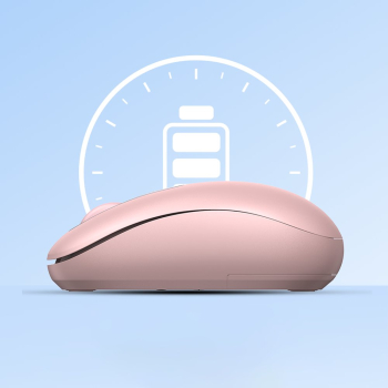 Myszka bezprzewodowa do komputera USB 2.4GHz różowa