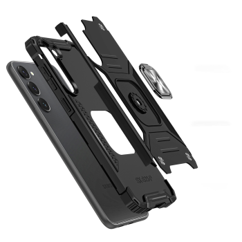 Etui pancerny pokrowiec do Samsung Galaxy S23 uchwyt magnetyczny Ring Armor czarny