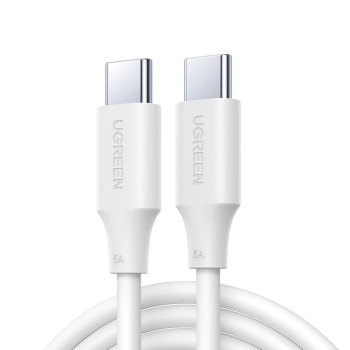 Kabel przewód USB-C PD QC 100W 5A 480Mb/s 2m biały
