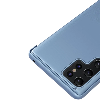 Etui pokrowiec do Samsung S24+ z klapką Clear View Case niebieskie