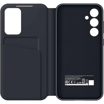Oryginalne etui pokrowiec do Samsung Galaxy S23 FE kieszeń na kartę Smart View Wallet czarne