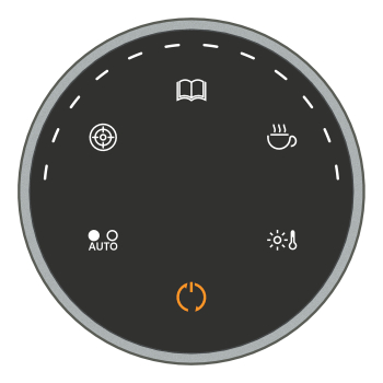 Bezprzewodowa RF 2.4GHz lampka LED oświetlenie na monitor ekran USB-C czarny