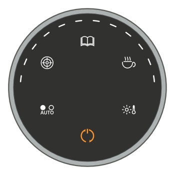 Bezprzewodowa RF 2.4GHz lampka LED oświetlenie na monitor ekran USB-C czarny