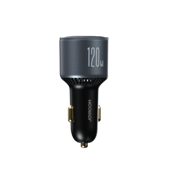 Ładowarka samochodowa 120W 2x USB-C 1x USB-A + kabel USB-C 100W ciemnoszara
