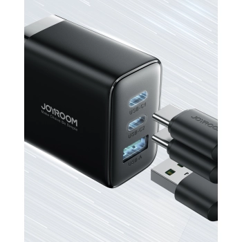 Szybka ładowarka sieciowa 2x USB-C / 1x USB-A 32W czarna