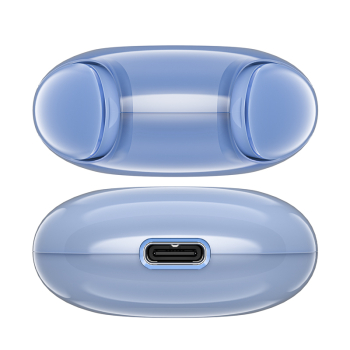 Słuchawki bezprzewodowe T9 Bluetooth 5.3 douszne USB-C niebieskie