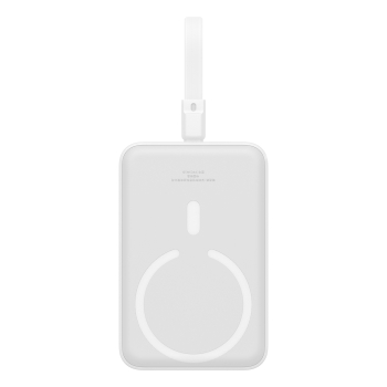 Mini Powerbank MagSafe 10000mAh 20W z kablem Lightning do iPhone 0.3m biały