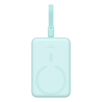 Mini Powerbank MagSafe 10000mAh 20W z kablem Lightning do iPhone 0.3m niebieski