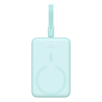 Mini Powerbank MagSafe 10000mAh 20W z kablem Lightning do iPhone 0.3m niebieski