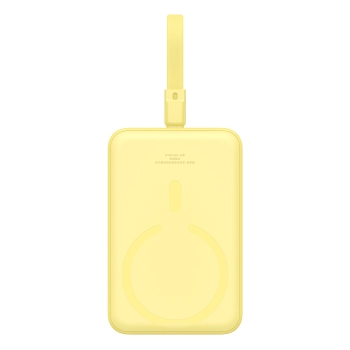 Mini Powerbank MagSafe 10000mAh 20W z kablem Lightning do iPhone 0.3m żółty