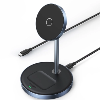 2w1 Stacja ładująca 20W i podstawka magnetyczna MagSafe Qi USB-C czarna
