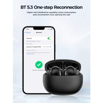 Słuchawki bezprzewodowe TWS Funpods Series JR-FB3 Bluetooth 5.3 czarne