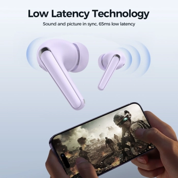 Słuchawki bezprzewodowe TWS Funpods Series JR-FB3 Bluetooth 5.3 fioletowe