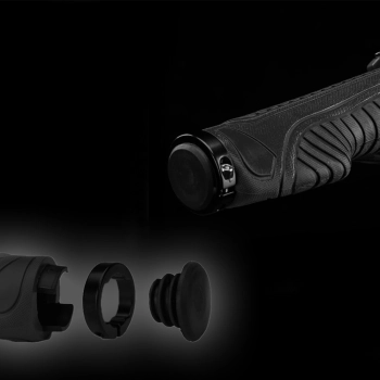 Gripy chwyty rowerowe ergonomiczne śr. 22mm czarne