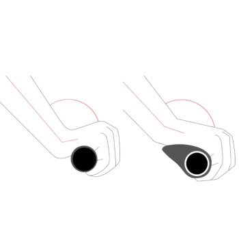 Gripy chwyty rowerowe ergonomiczne śr. 22mm szare