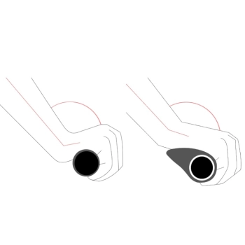 Gripy chwyty rowerowe ergonomiczne śr. 22mm szare