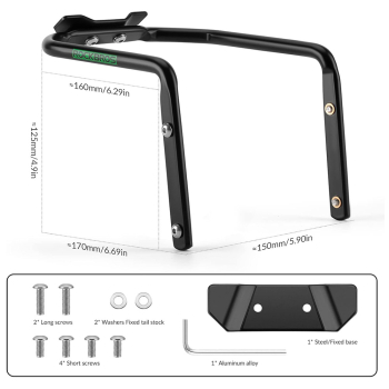 Wielofunkcyjny uchwyt rowerowy stabilizator torby podsiodłowej - czarny