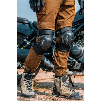 Ochraniacze na kolana na motor rower MTB czarne