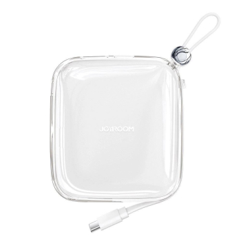 Powerbank 10000mAh JR-L005 z kablem do iPhone Lightning i portem USB-A biały