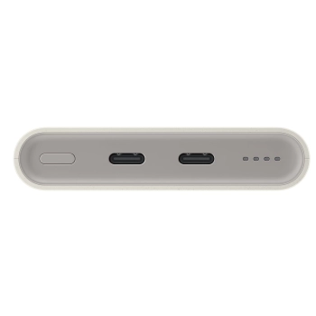 Oryginalny powerbank FastCharge 2x USB-C 25W 10000mAh beżowy