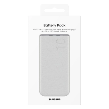 Oryginalny powerbank FastCharge 2x USB-C 25W 10000mAh beżowy