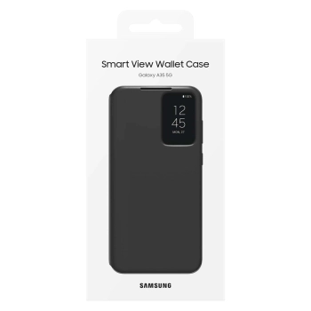 Oryginalne etui Smart View Wallet z klapką do Samsung Galaxy A35 czarne