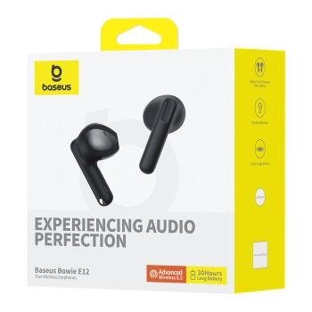 Słuchawki bezprzewodowe Bowie E12 Bluetooth 5.3 USB A/C - czarne
