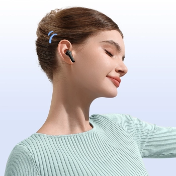 Słuchawki bezprzewodowe Bowie E12 Bluetooth 5.3 USB A/C - czarne