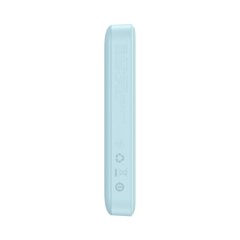 Powerbank indukcyjny Magnetic Mini 10000 mAh 20W + kabel USB-C - niebieski