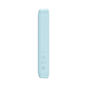 Powerbank indukcyjny Magnetic Mini 10000 mAh 20W + kabel USB-C - niebieski