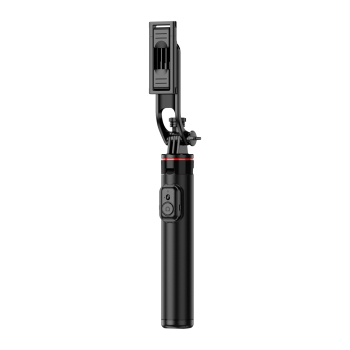 Selfie stick teleskopowy z pilotem stojak tripod na telefon 1.3m aluminium - czarny