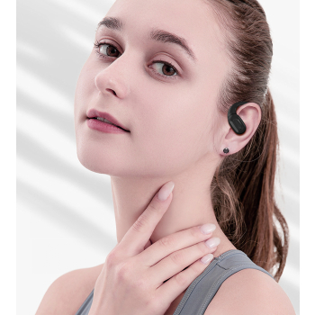 Słuchawki douszne OWS bezprzewodowe TWS Bluetooth 5.3 - czarne