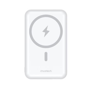 Powerbank 10000 mAh 20W MagSafe USB-A USB-C funkcja podstawki - biały