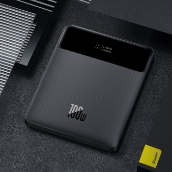 Powerbank 20000 mAh 2x USB-A 2x USB-C 100W + kabel USB-C - czarny