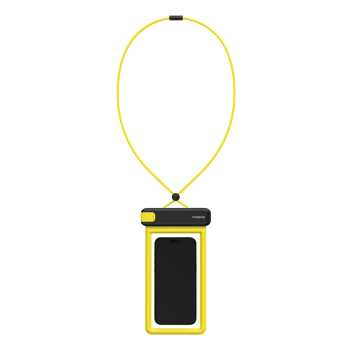 Etui wodoodporne do telefonu 7.2'' IPX8 Deep Dive 4 warstwy - czarno-żółte