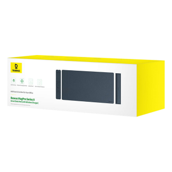 Mata podkładka na biurko pod laptop MagPro Series II z podpórką na nadgarstki + ładowarka indukcyjna - czarna