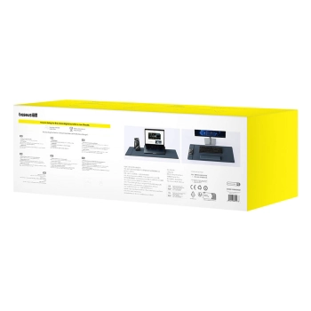 Mata podkładka na biurko pod laptop MagPro Series II z podpórką na nadgarstki + ładowarka indukcyjna - czarna