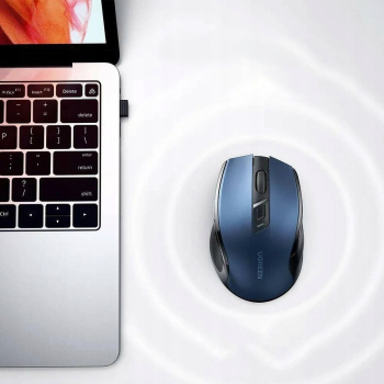 Mysz myszka optyczna bezprzewodowa USB 2.4GHz 4000 DPI - niebieska