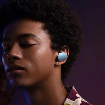 Słuchawki bezprzewodowe TWS Bluetooth 5.3 LightAura VocalSound - niebieskie