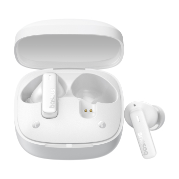 Słuchawki bezprzewodowe Bowie E19 TWS dokanałowe USB-C - białe