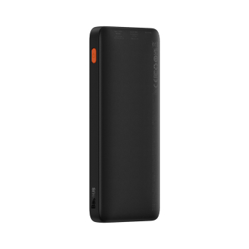Powerbank Airpow 20W 10000mAh z kablem USB-A - USB-C 30cm - czarny