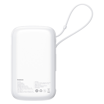 Power bank 10000mAh Qpow Pro+ 22.5W USB-C - biały