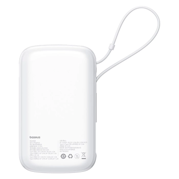 Power bank 10000mAh Qpow Pro+ 22.5W USB-C - biały