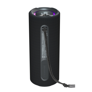 Głośnik przenośny Bluetooth Mirtune C2 24W + kable USB-C AUX - czarny