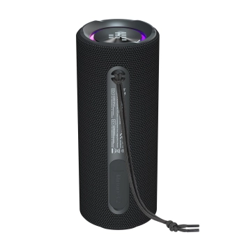 Głośnik przenośny Bluetooth Mirtune C2 24W + kable USB-C AUX - czarny
