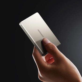 Powerbank Pro 10000mAh ultracienki magnetyczny PD 20W USB-C Lightning - tytanowy