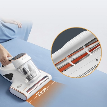 Odkurzacz do materacy dla alergików UV + ultrasoniczne usuwanie roztoczy 500W M300 - biały