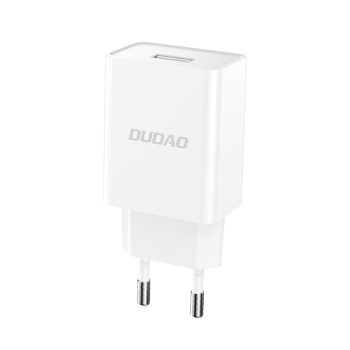 Ładowarka sieciowa USB-A 2.1A + kabel USB-A - microUSB - biała