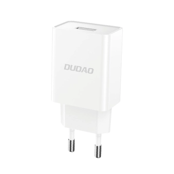 Ładowarka sieciowa USB-A 2.1A + kabel USB-A - microUSB - biała